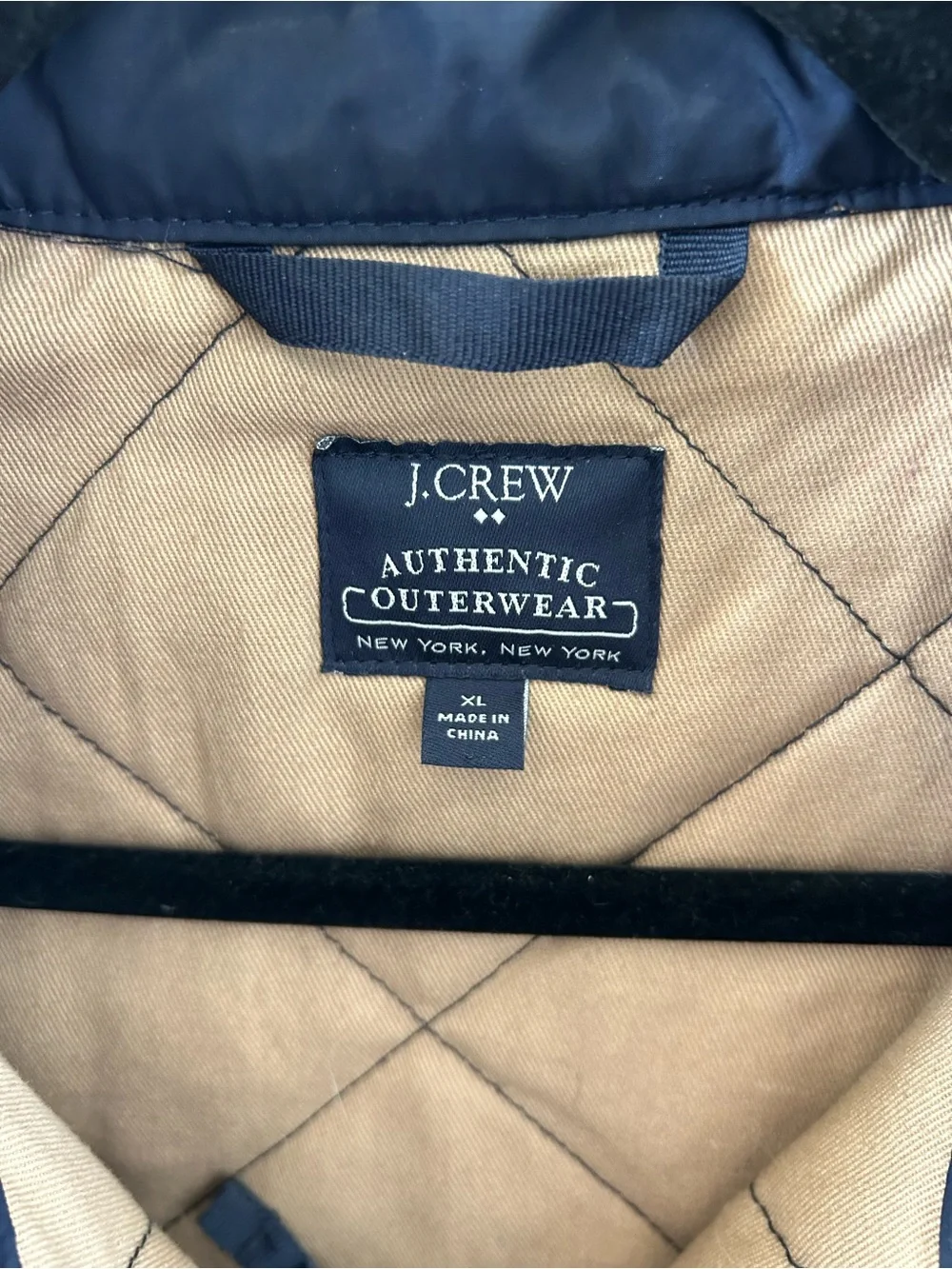 J Crew Quilted Walker Vest Sz XL